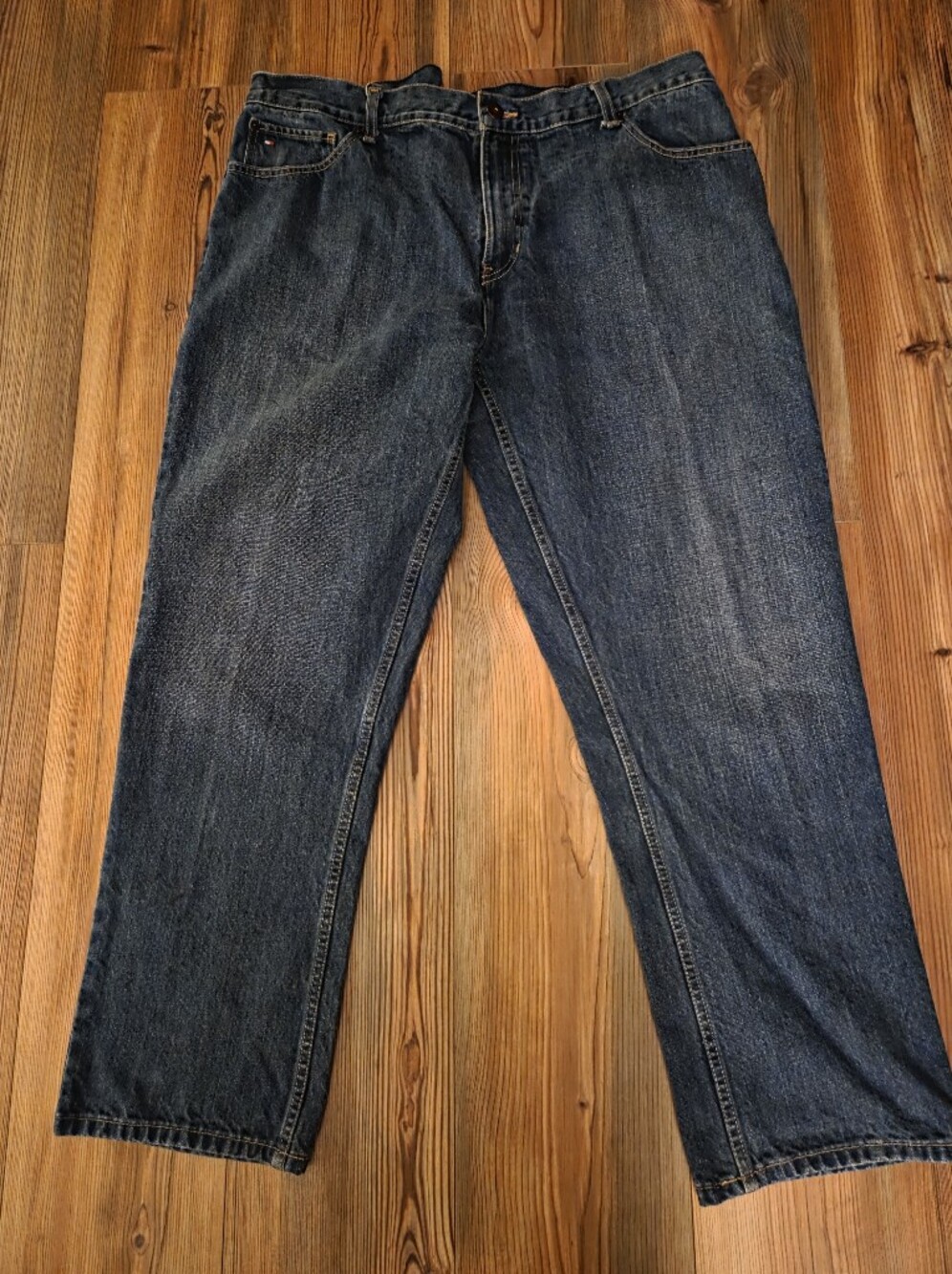 Tommy Hilfiger Men's Straight Jeans - Dark Blue Denim
